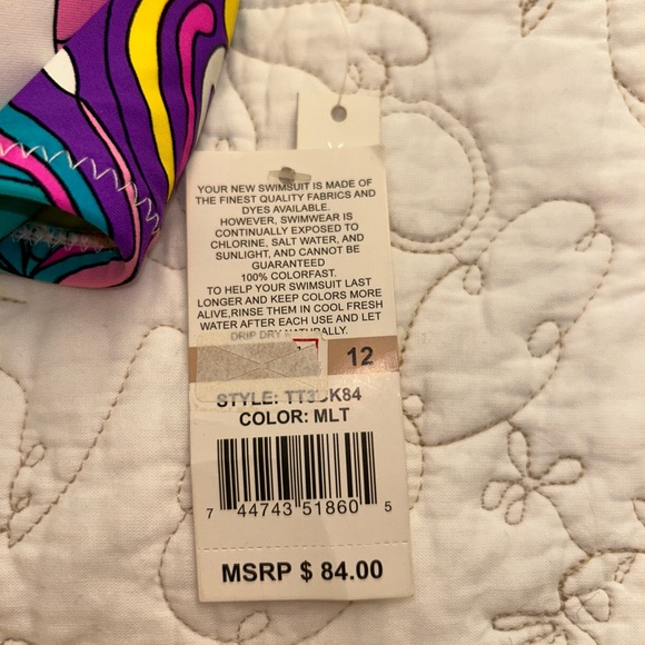 NWT! TRINA TURK BIKINI top and two bottoms — Size 12 — Ret: $236!!! - Picture 6 of 10